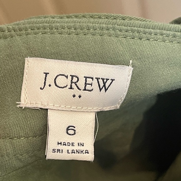 J Crew Belted A Line Twill Skirt Size 6 - Picture 9 of 11